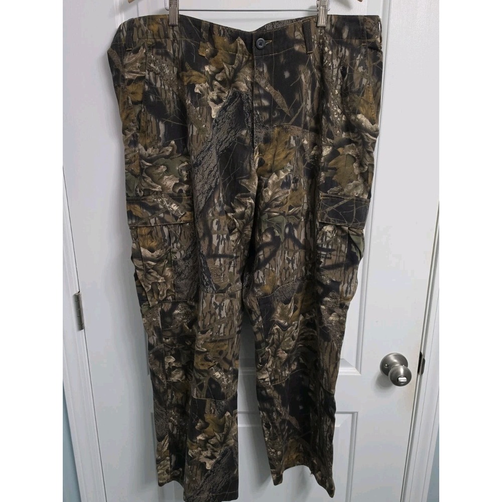 VTG Columbia Mossy Oak Break-Up Camouflage Cargo Pants Double Knee Mens 40 x 32